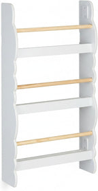Children's Bookshelf Cloud Design 3 Compartments Wall-Mounted