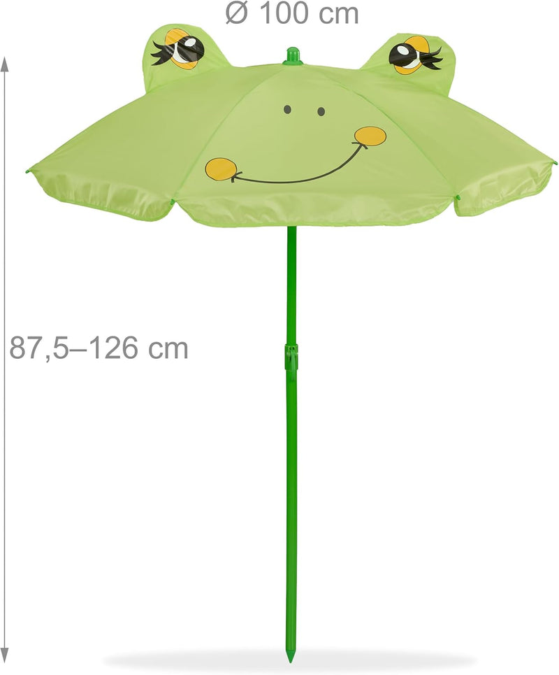 Children's Camping Furniture Set with Parasol Folding Chairs