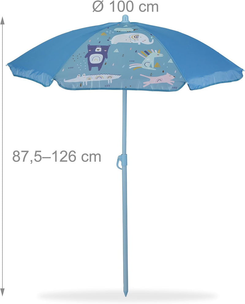 Children’s Camping Furniture Set with Parasol Folding Chairs
