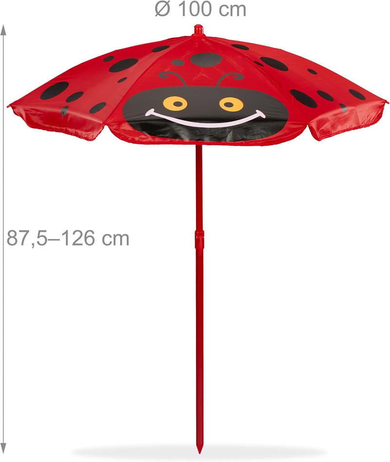 Children’s Camping Furniture Set with Parasol Folding Chairs