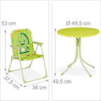Children’s Camping Furniture Set with Parasol Folding Chairs