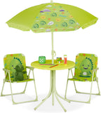 Children’s Camping Furniture Set with Parasol Folding Chairs
