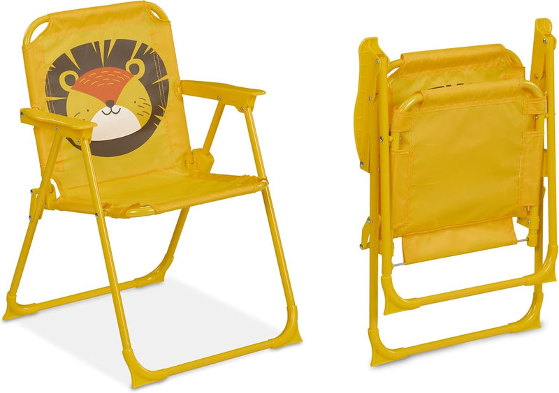 Children’s Camping Furniture Set with Parasol Folding Chairs