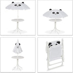Children’s Camping Furniture Set with Parasol Folding Chairs