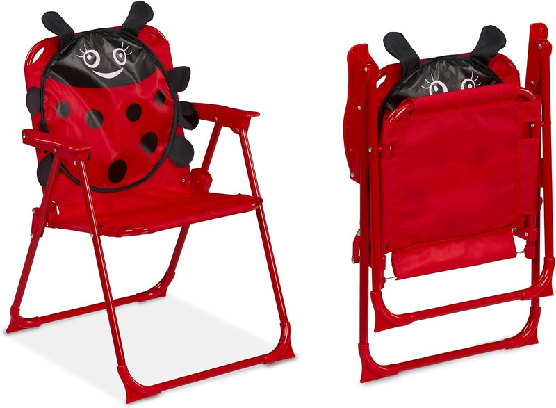 Children’s Camping Furniture Set with Parasol Folding Chairs