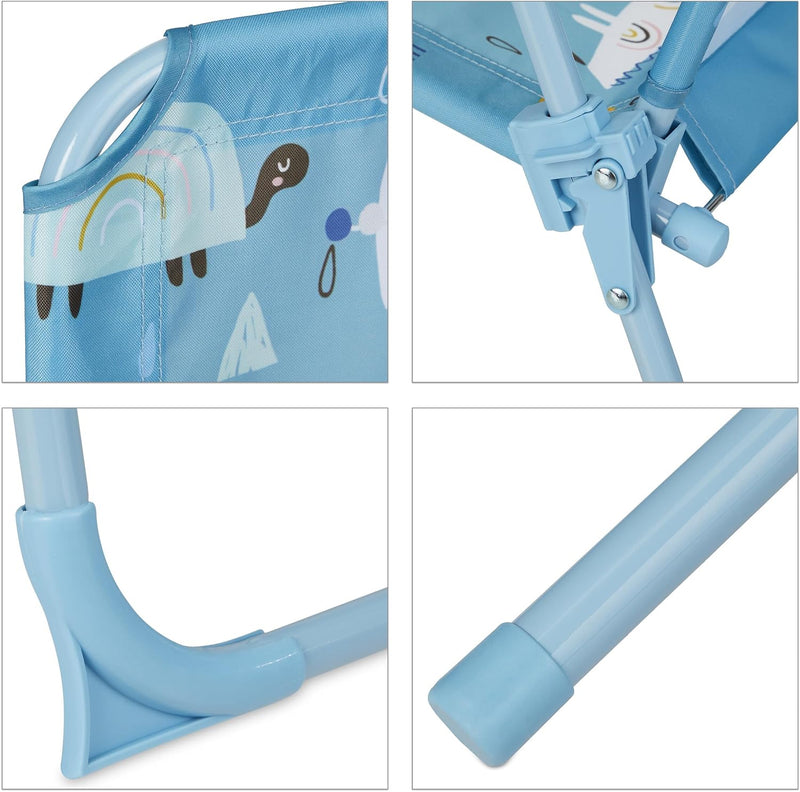 Children’s Camping Furniture Set with Parasol Folding Chairs