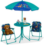 Children’s Camping Furniture Set with Parasol Folding Chairs