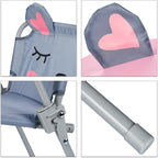 Children’s Camping Furniture Set with Parasol Folding Chairs