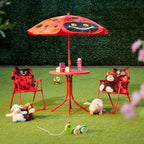 Children’s Camping Furniture Set with Parasol Folding Chairs