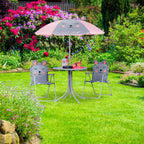 Children’s Camping Furniture Set with Parasol Folding Chairs