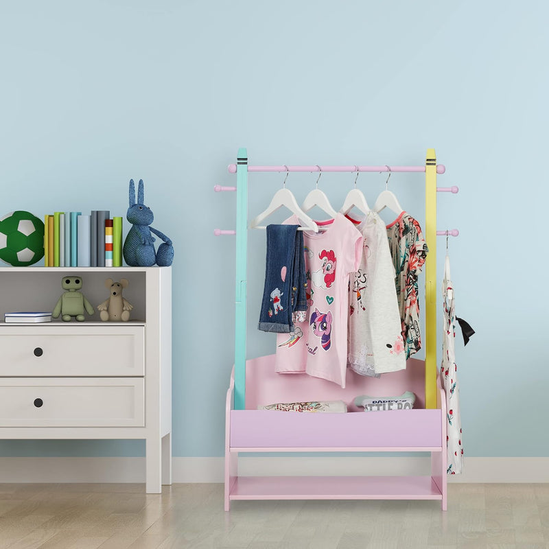 Children's Clothes Rack Coat Rail Kids' Room 4