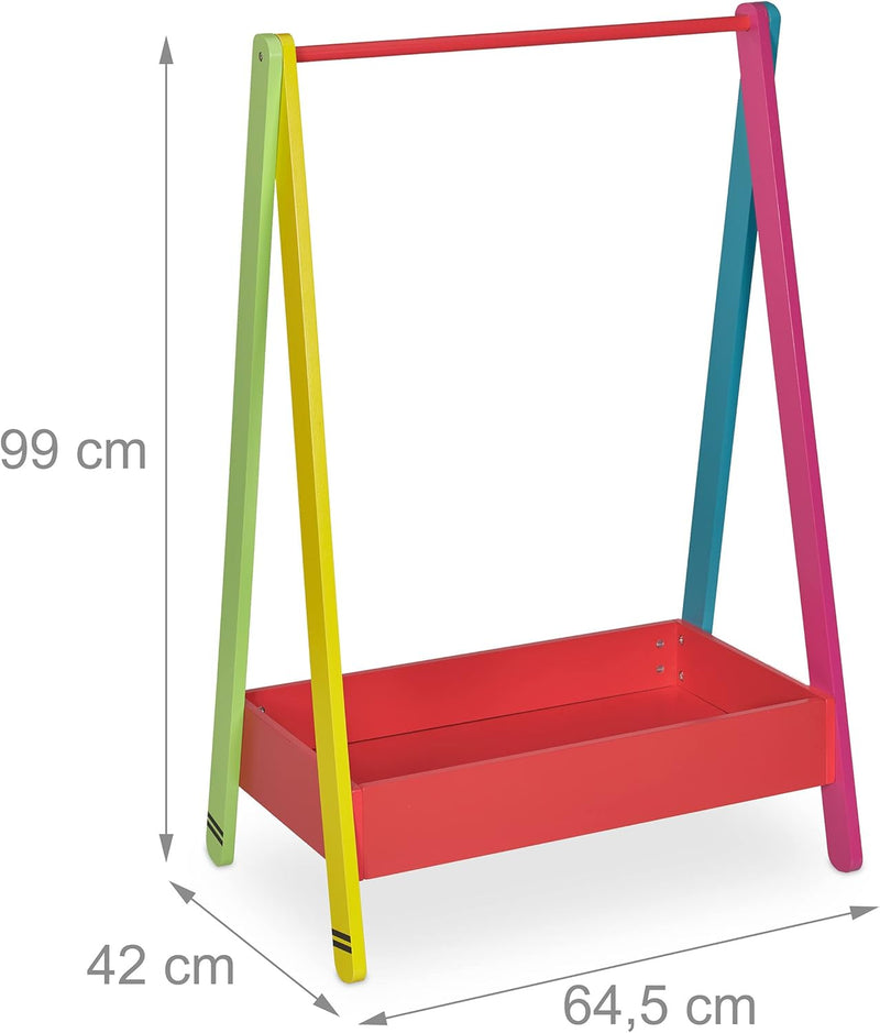 Children’s Clothes Rail Rack for Bedroom Or Nursery