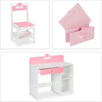 Children's Furniture Set Table Stool Play Storage Open