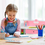 Children's Furniture Set Table Stool Play Storage Open