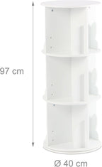 Children's Rotatable Bookcase 12 Compartments