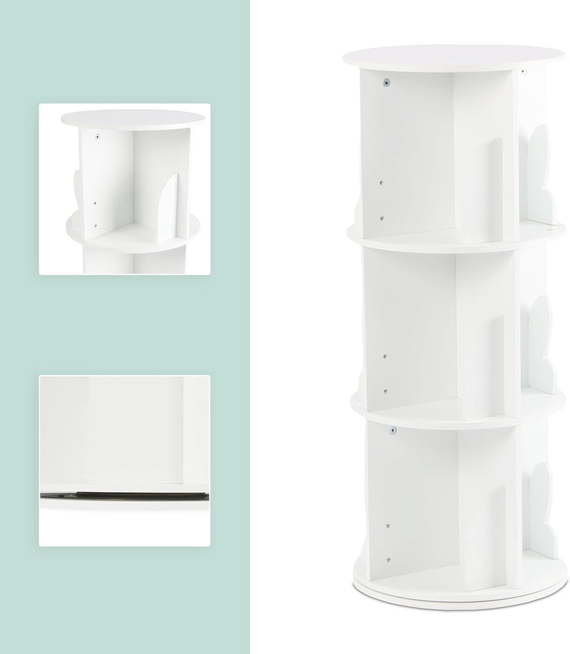 Children's Rotatable Bookcase 12 Compartments