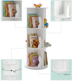 Children's Rotatable Bookcase 12 Compartments