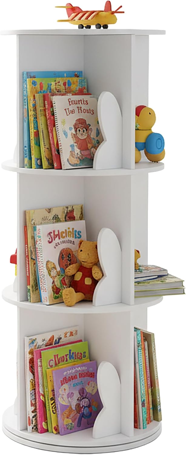 Children's Rotatable Bookcase 12 Compartments