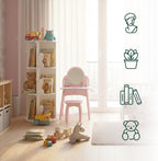 Children's Rotatable Bookcase 12 Compartments
