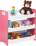 Children's Shelf 5 Compartments Storage with Handles