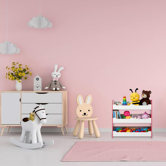 Children's Shelf 5 Compartments Storage with Handles