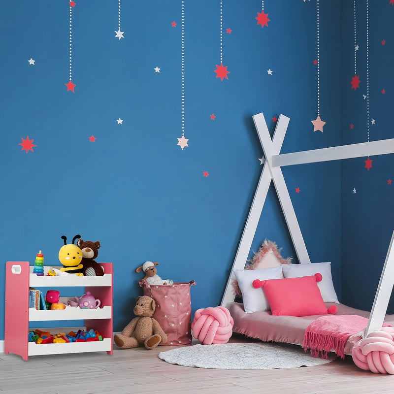 Children's Shelf 5 Compartments Storage with Handles