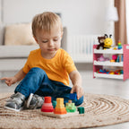 Children's Shelf 5 Compartments Storage with Handles
