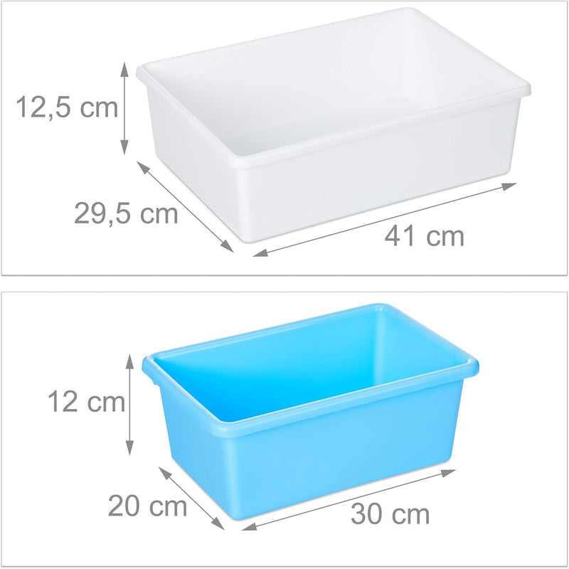 Children's Shelf 6 Boxes 4 Fabric Compartments Campfire