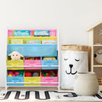 Children's Shelf 6 Boxes Compartments for Books Toy