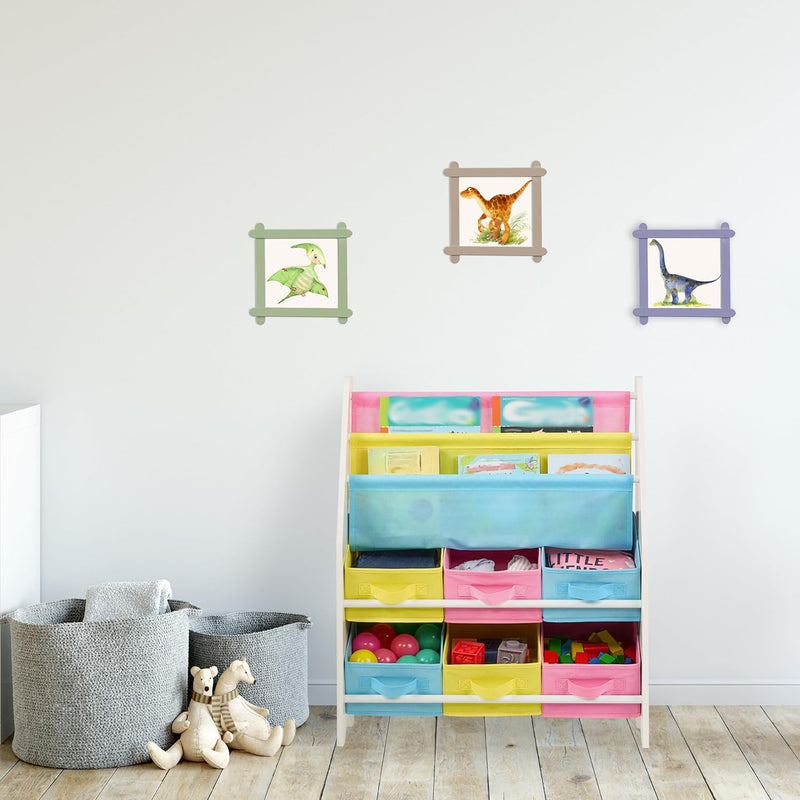 Children's Shelf 6 Boxes Compartments for Books Toy