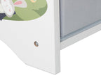 Children's Shelf Campfire Motif 4 Boxes Compartments