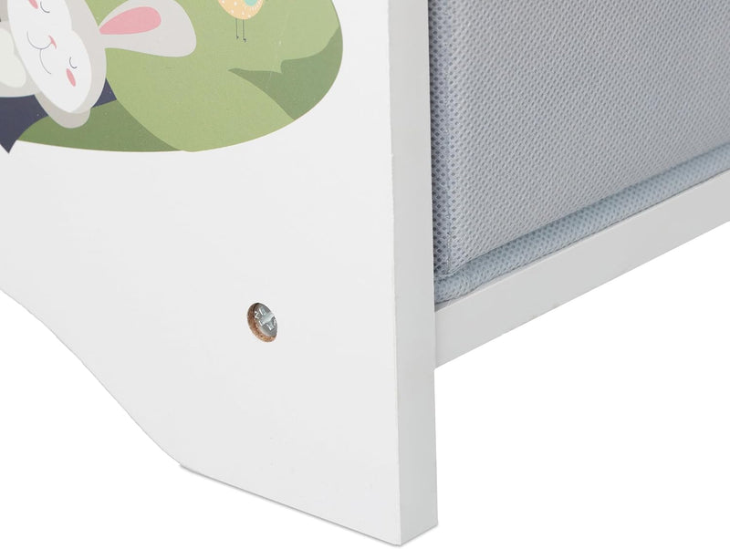 Children's Shelf Campfire Motif 4 Boxes Compartments