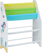 Children's Shelf Mermaid Motif 6 Boxes Compartments
