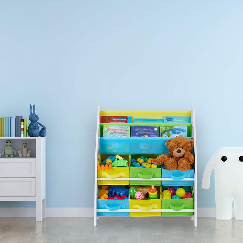 Children's Shelf Mermaid Motif 6 Boxes Compartments