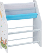 Children's Shelf Animals Motif 4 Boxes Compartments