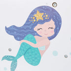 Children's Shelf Mermaid Motif 6 Boxes Compartments