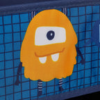 Children's Shelf with 6 Fabric Boxes Monster Design