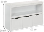 Children's Storage Unit 3 Boxes with Wheels