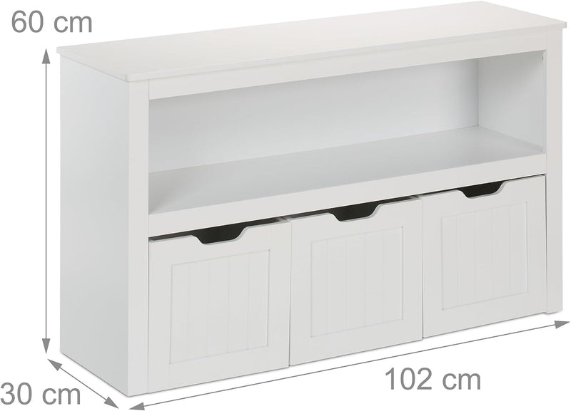 Children's Storage Unit 3 Boxes with Wheels