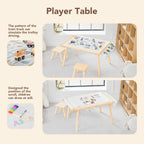 Kids Sensory Table and Chair Set Children's Tables