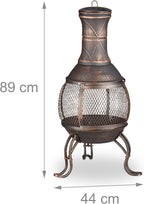 Chiminea Fire Poker Grate Spark Guard Garden Patio