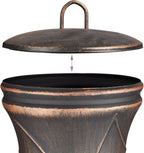 Chiminea Fire Poker Grate Spark Guard Garden Patio