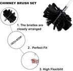 Chimney Cleaning Brush Kit Sweep Sweeping Drain Rod
