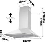 Chimney Cooker Hood Class A++ 404m³ H