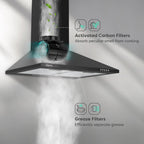 Chimney Cooker Hood Class A++ 404m³ H