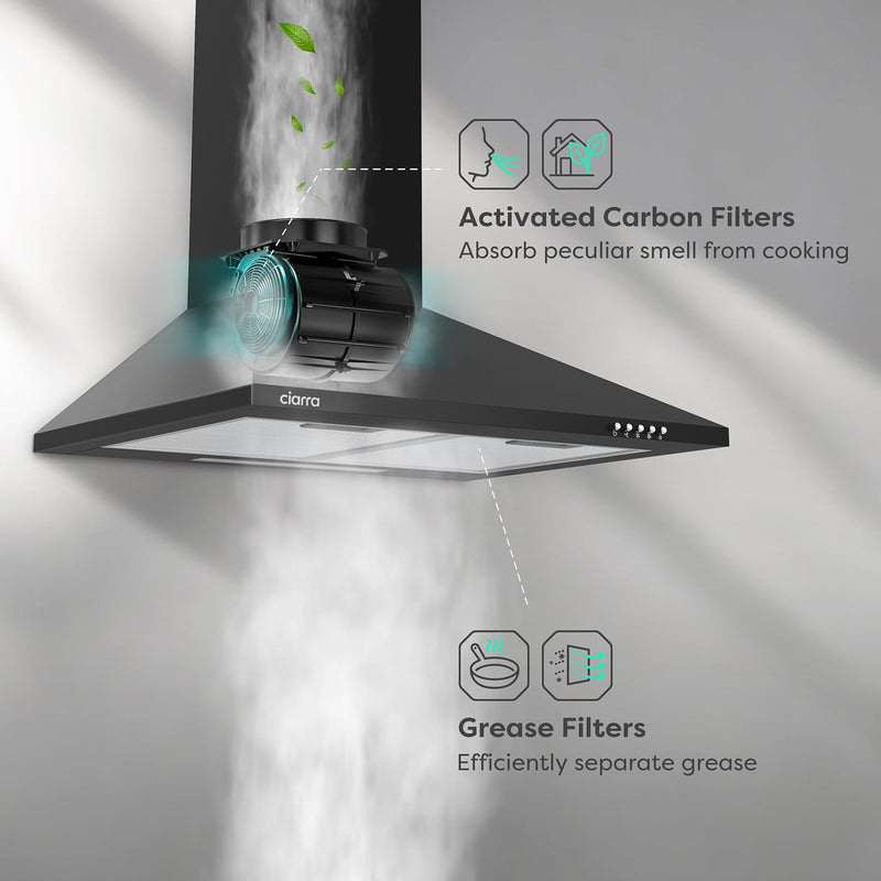 Chimney Cooker Hood Class A++ 404m³ H