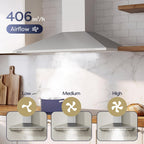 Chimney Cooker Hood Class A++ 404m³ H