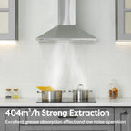 Chimney Cooker Hood Class A++ 404m³ H