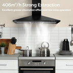 Chimney Cooker Hood Class A++ 404m³ H