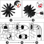 Chimney Sweep Kit 23 Pcs Duct Vent Cleaning